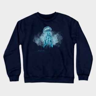 Blue Jellyfish Crewneck Sweatshirt